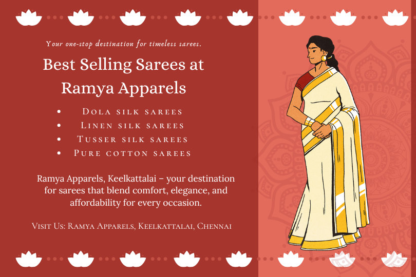 best Selling sarees at ramya apparels